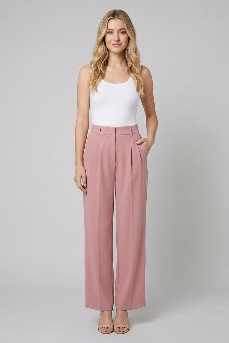 Abbi Work Trousers | Wide-Leg, High Waist, Breathable Fabric 2