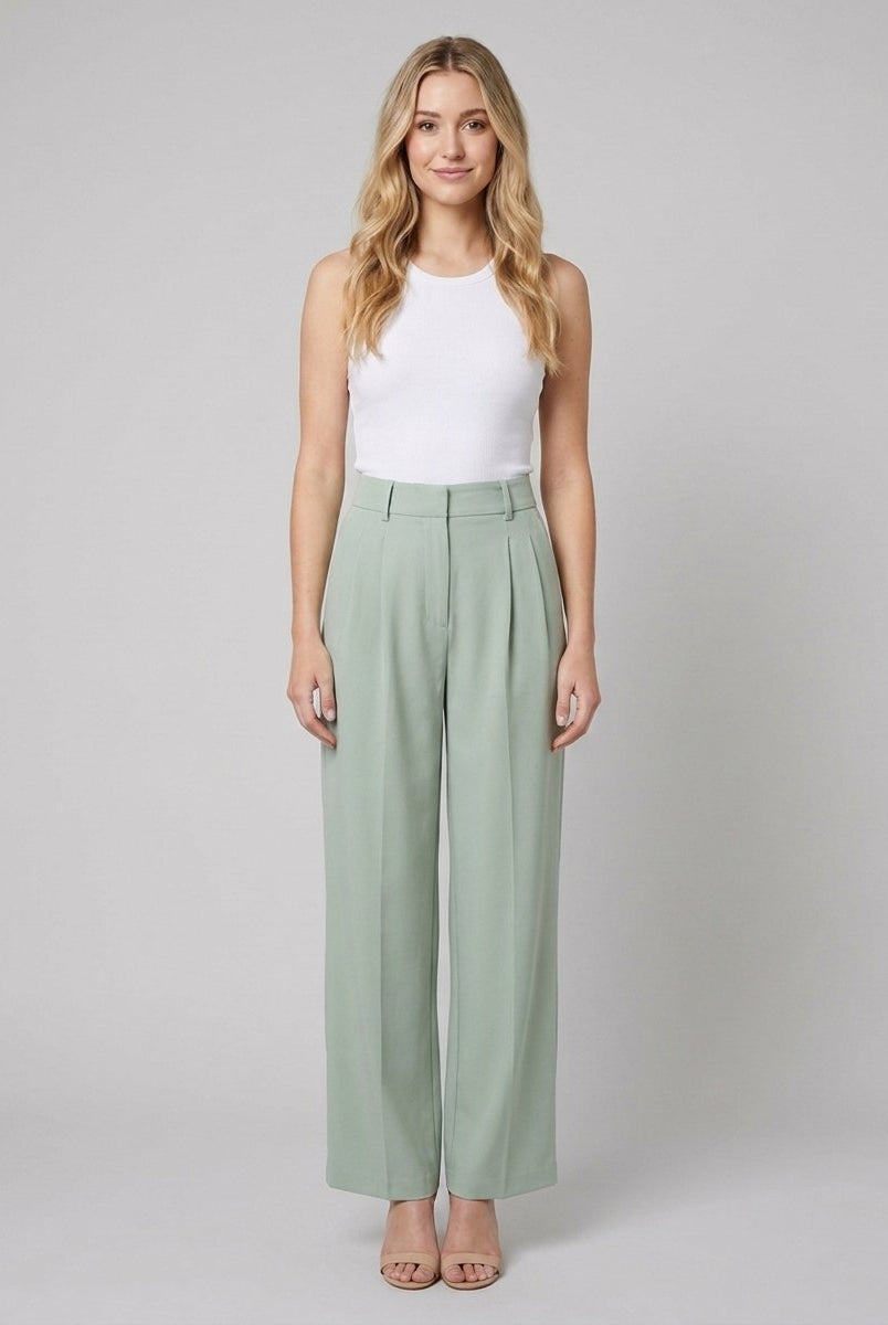 Abbi Work Trousers | Wide-Leg, High Waist, Breathable Fabric 3
