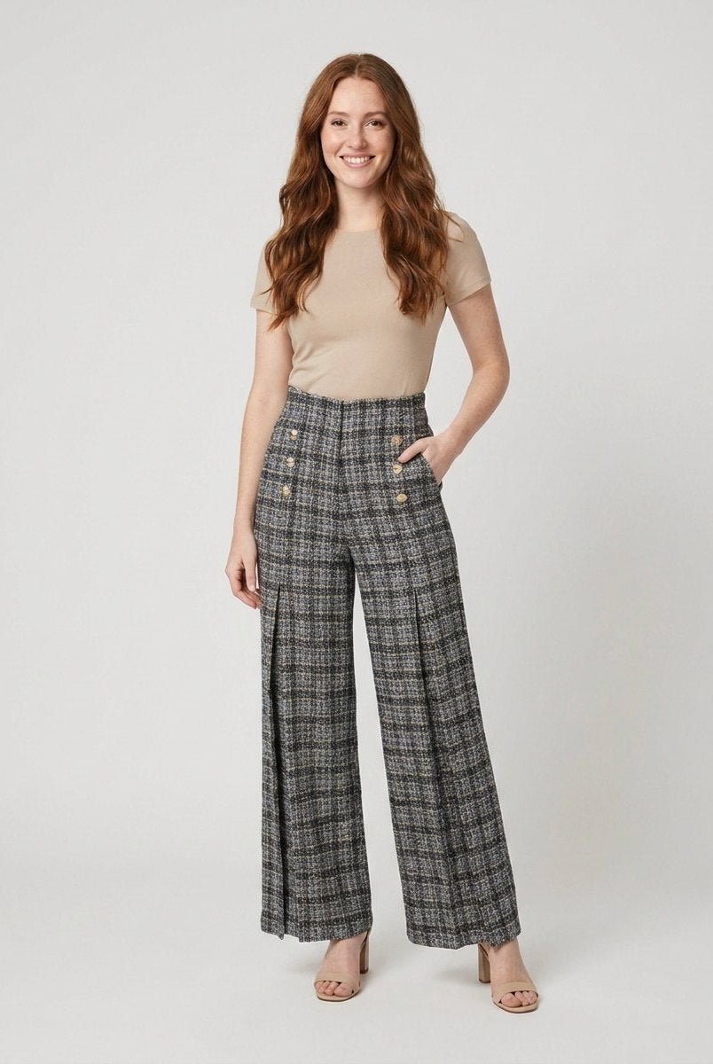 Alera Plaid Pants | Structured Fit, Durable Polyester 2