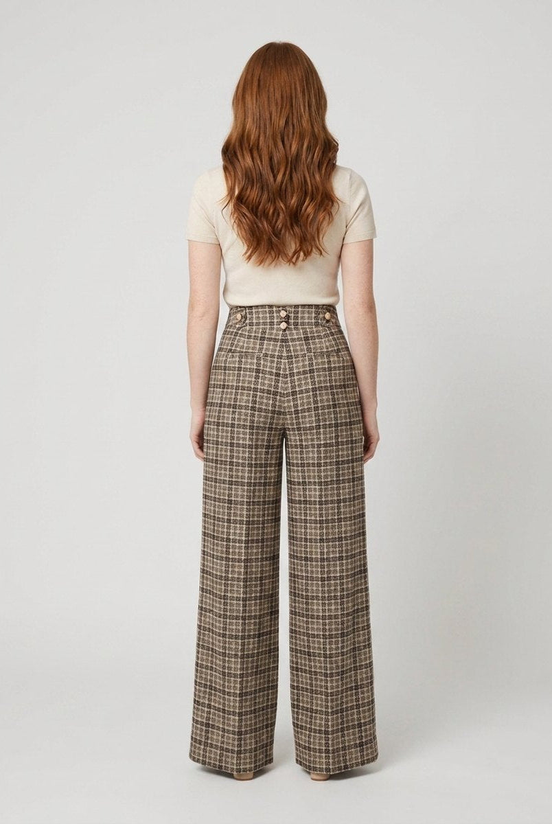 Alera Plaid Pants | Structured Fit, Durable Polyester 3