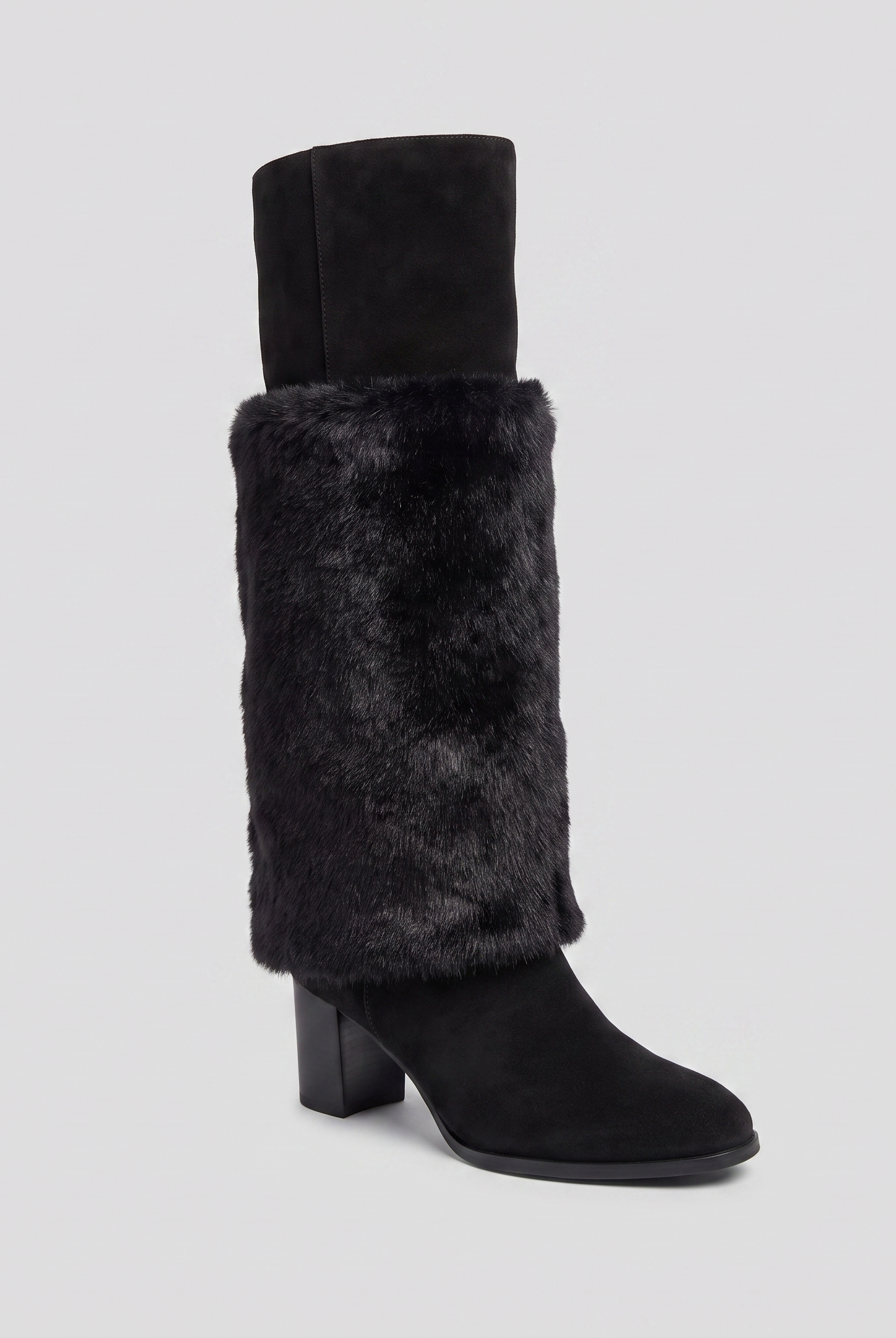 Alpi mid-calf boots with fold-over faux fur cuff 2