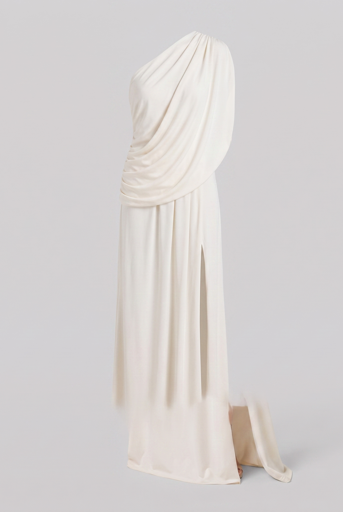 Amara one-shoulder chiffon two-piece skirt set 5