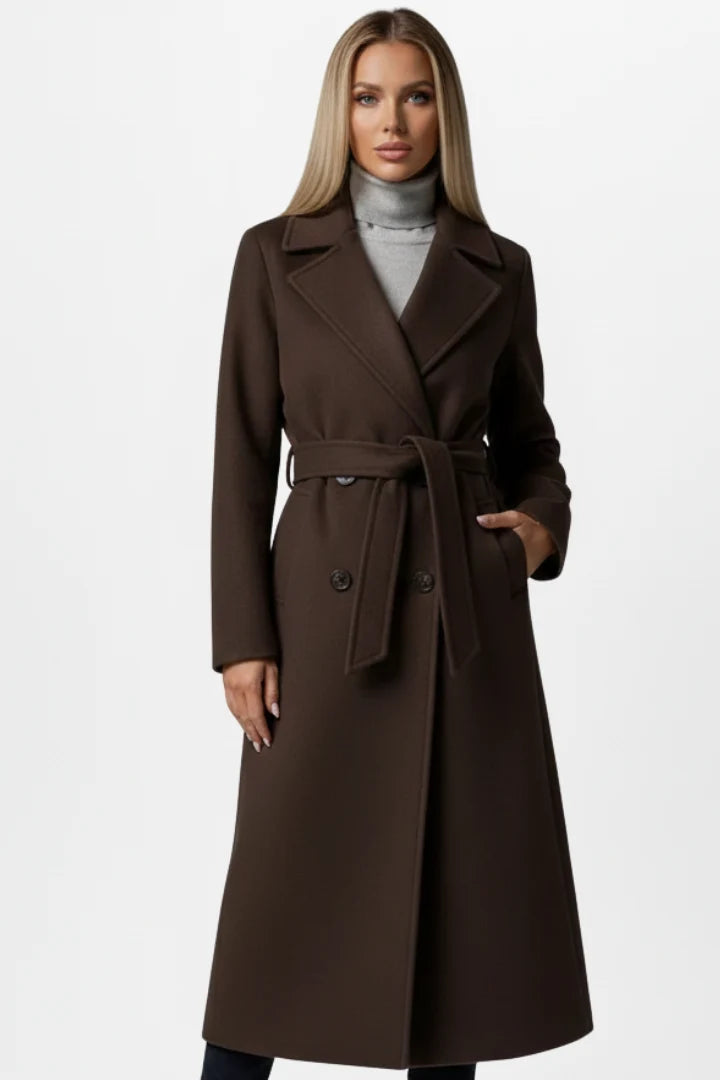Amelia | Women's Double-Breasted Coat | Belted 5