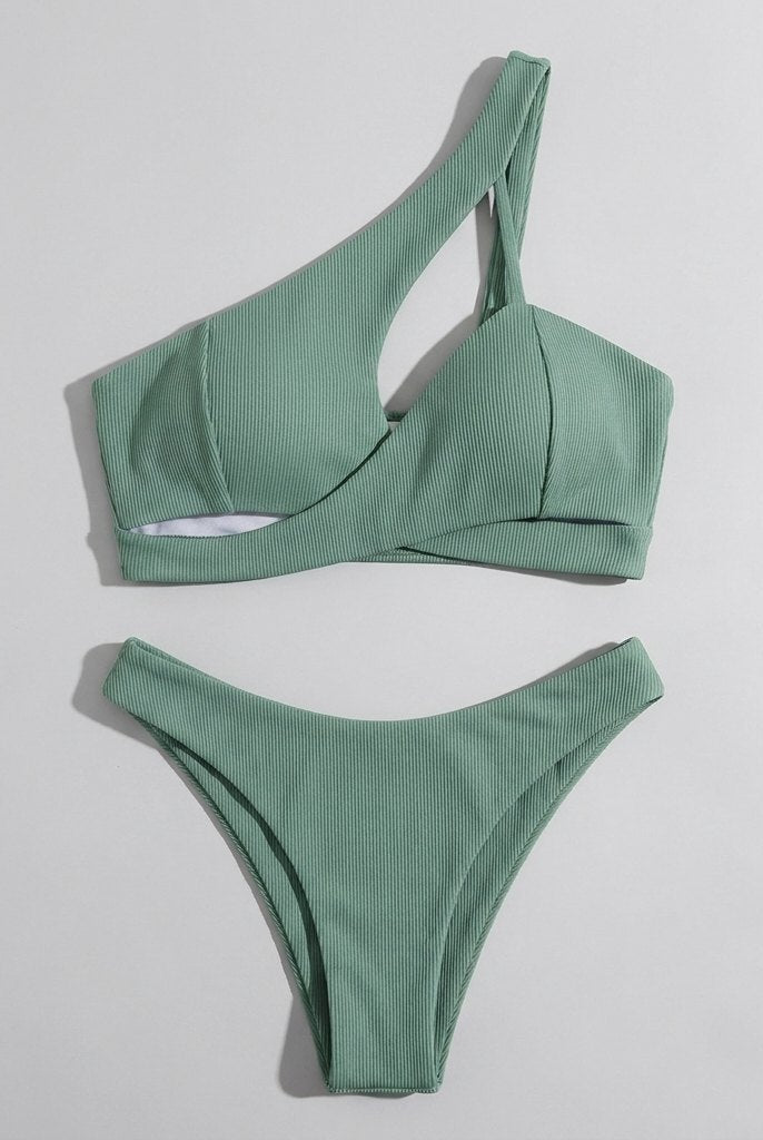 Aqua Bikini Set | Slim Fit, Smooth Polyester Blend 2