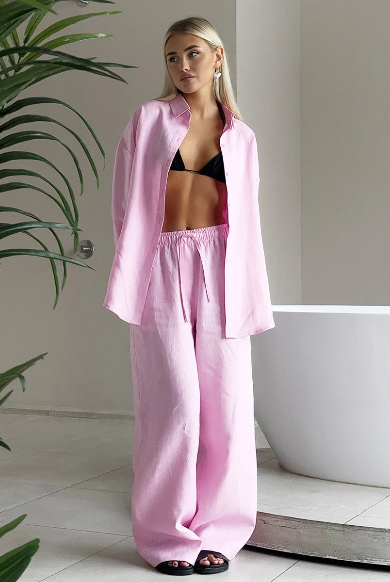 Aqua Resort Set | Lightweight Cotton Two-Piece Resort Wear for Women 12