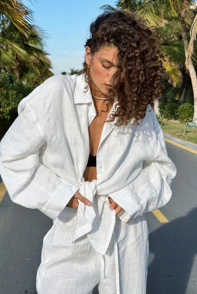 Aqua Resort Set | Lightweight Cotton Two-Piece Resort Wear for Women 7