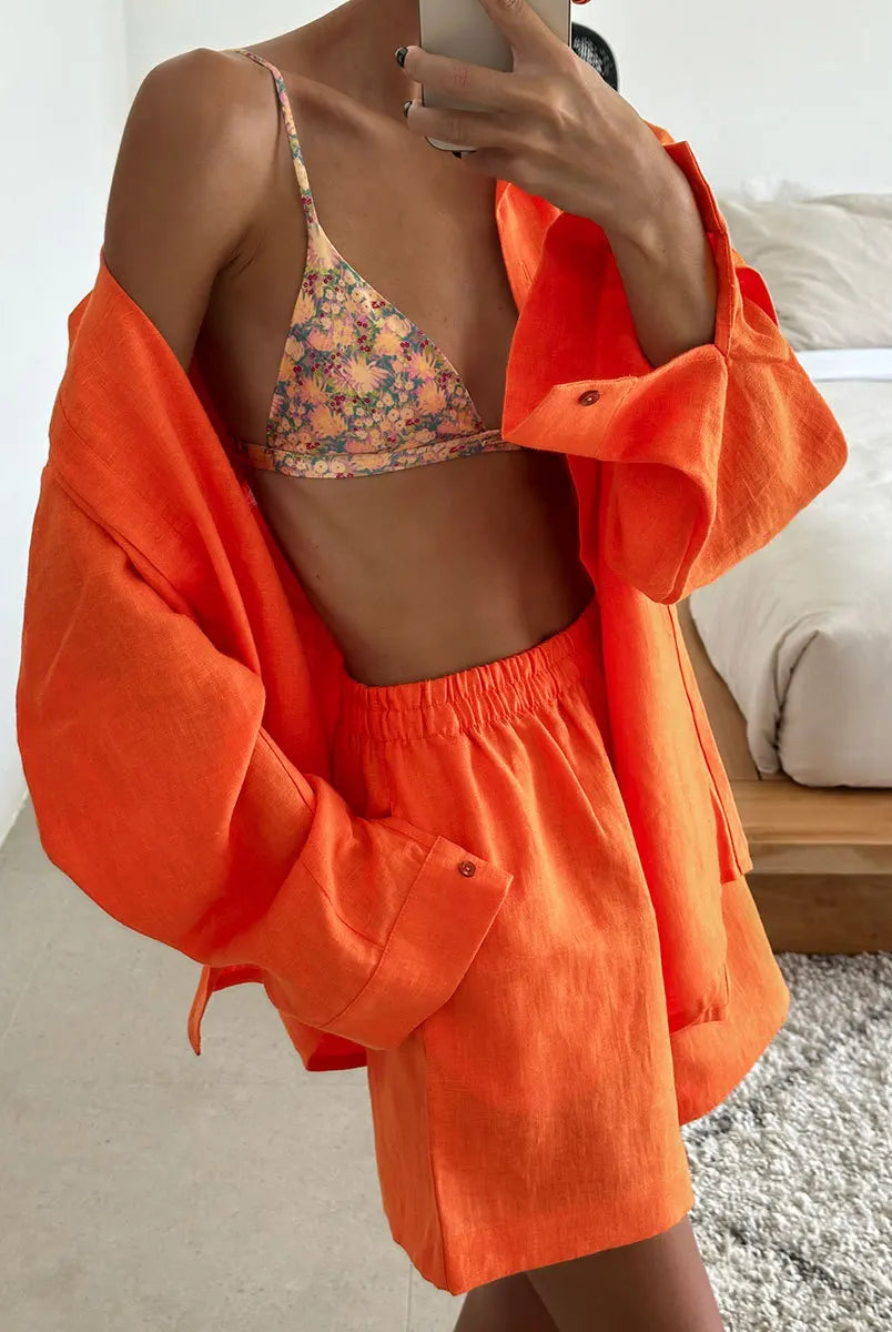 Aqua Resort Set | Lightweight Cotton Two-Piece Resort Wear for Women 9