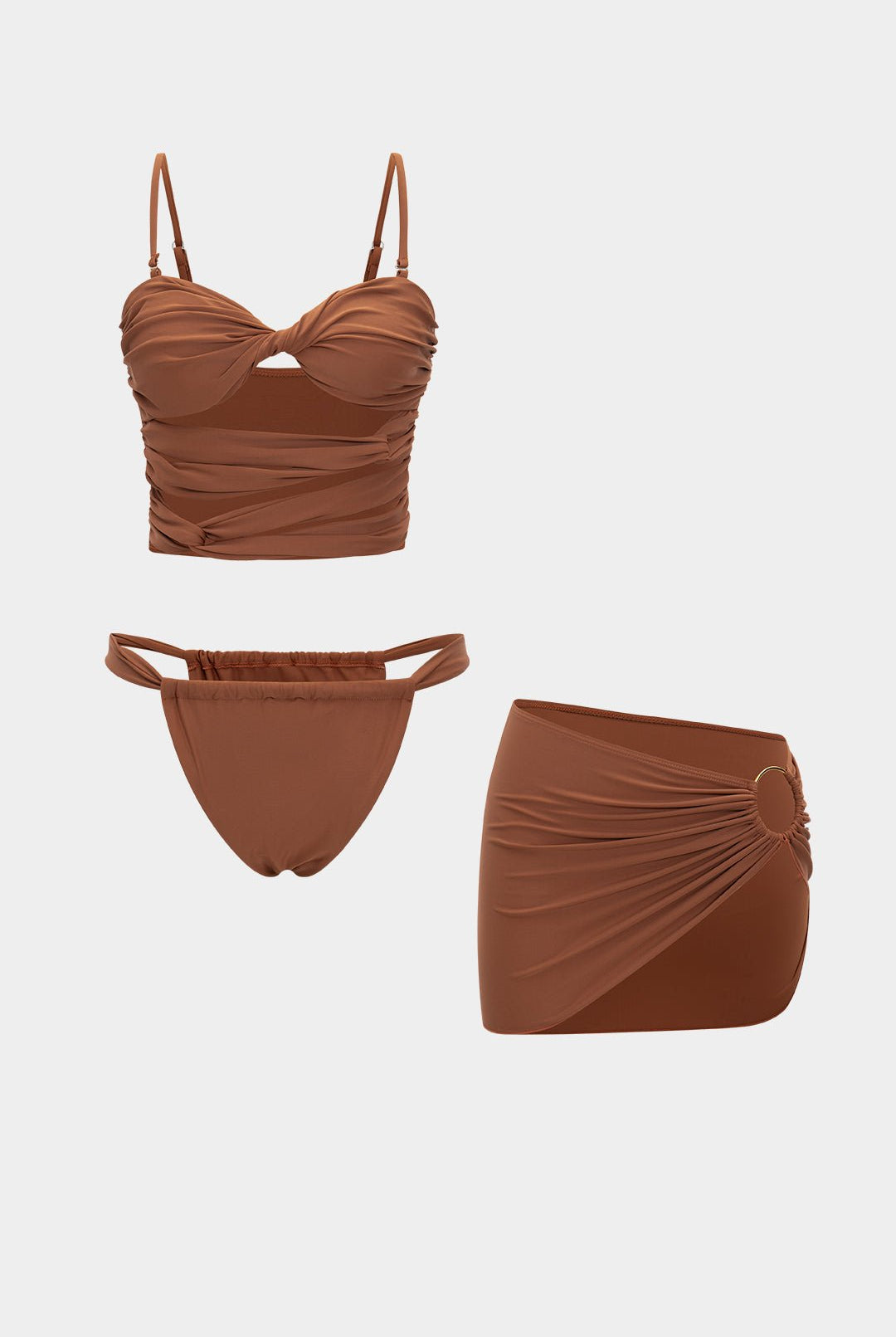 Astra Bikini Set | Hollow Out Design, Comfortable Polyester Blend 0