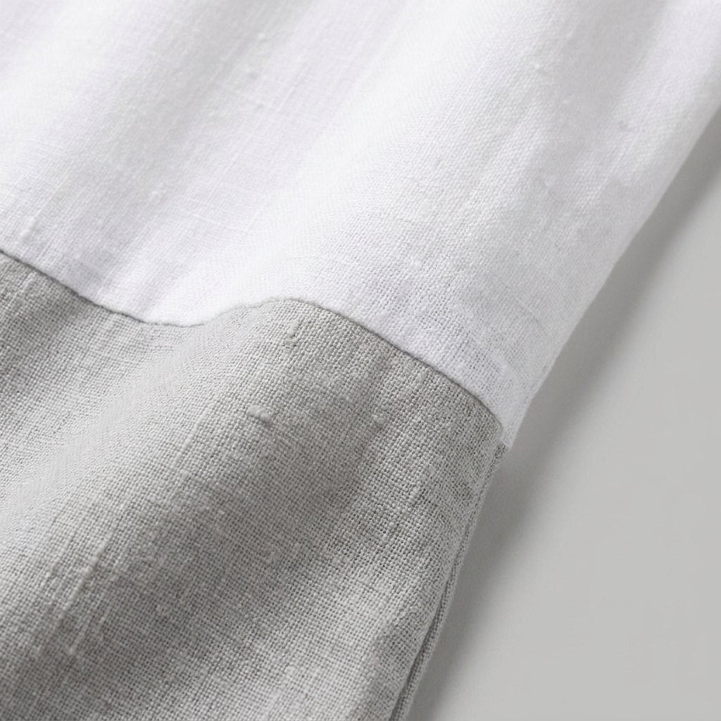 Aurelia Linen Dress | Color-Block, Relaxed Fit, Knee-Length Summer Dress for Women 4