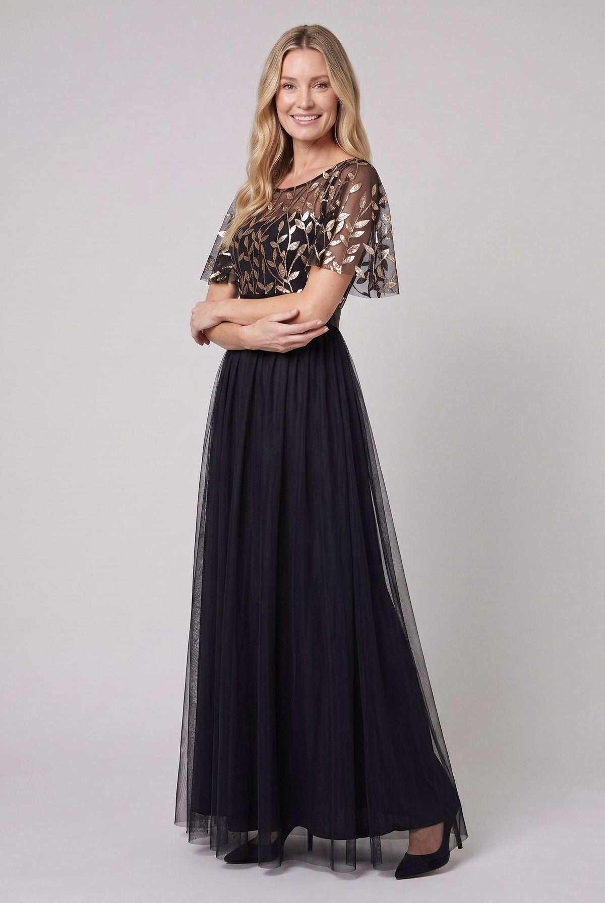 Azura tulle maxi dress with sequin bodice 5