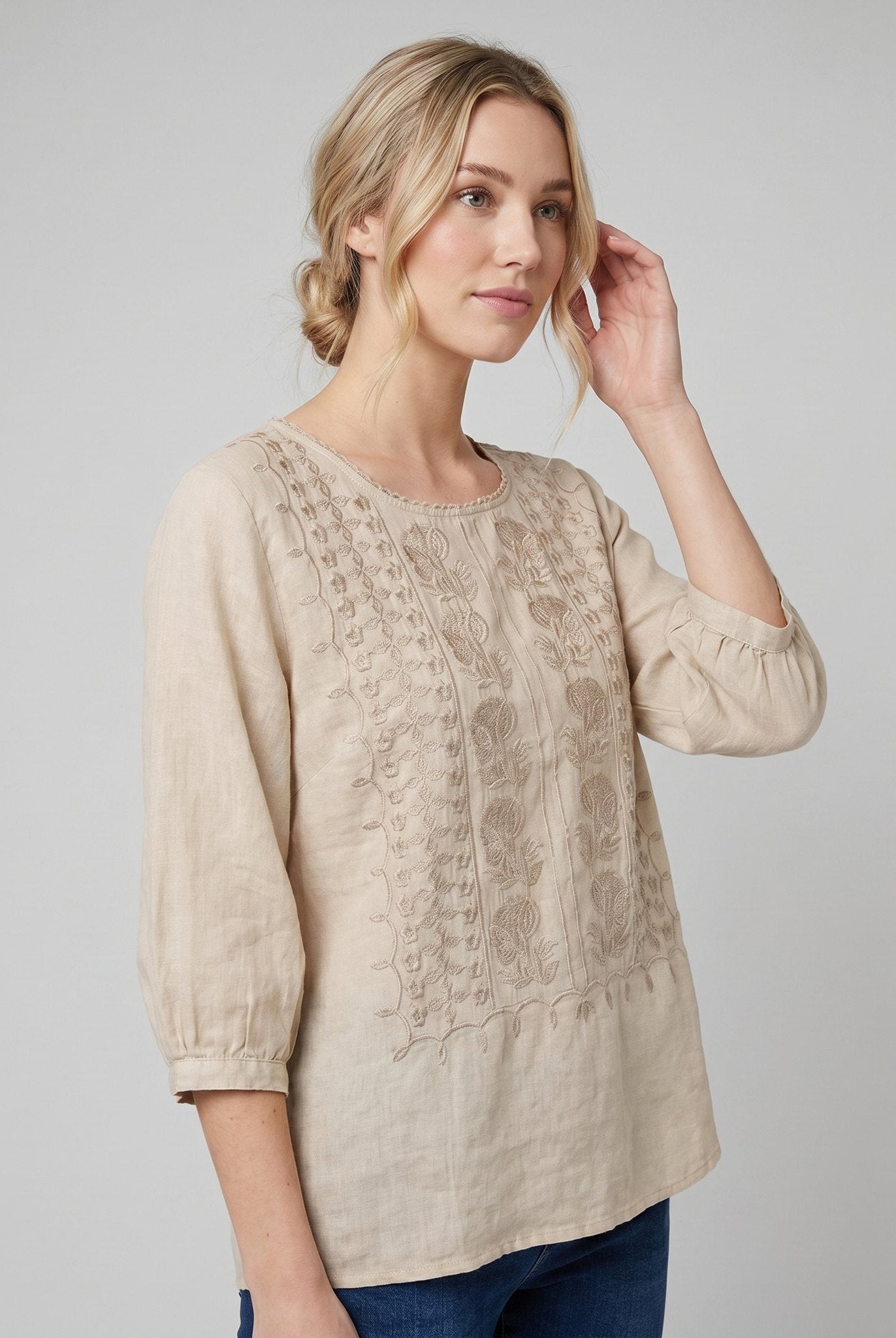 Ava Relaxed Blouse | Embroidered, Comfortable Fit 1
