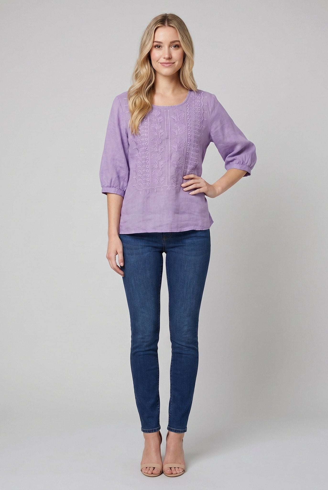 Ava Relaxed Blouse | Embroidered, Comfortable Fit 3