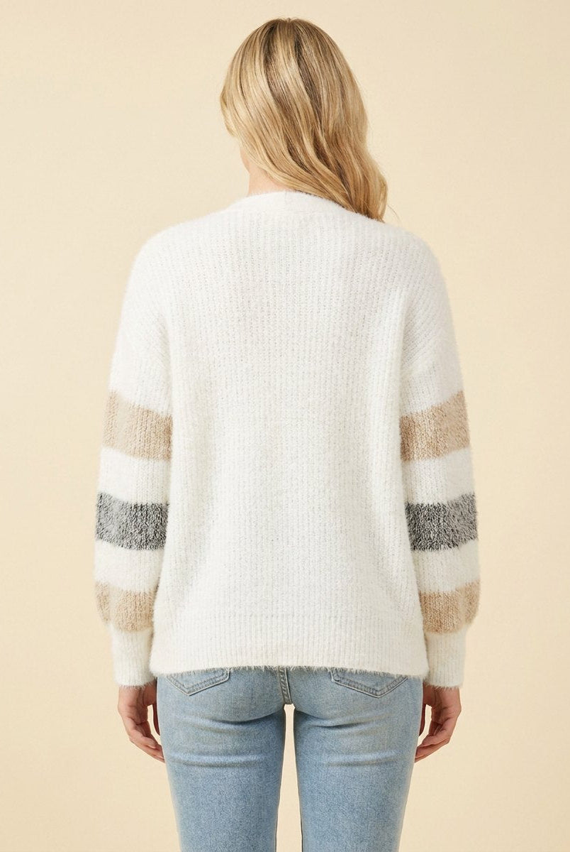 Ayla Long Cardigan | Striped, Relaxed Fit, Button-Down 3