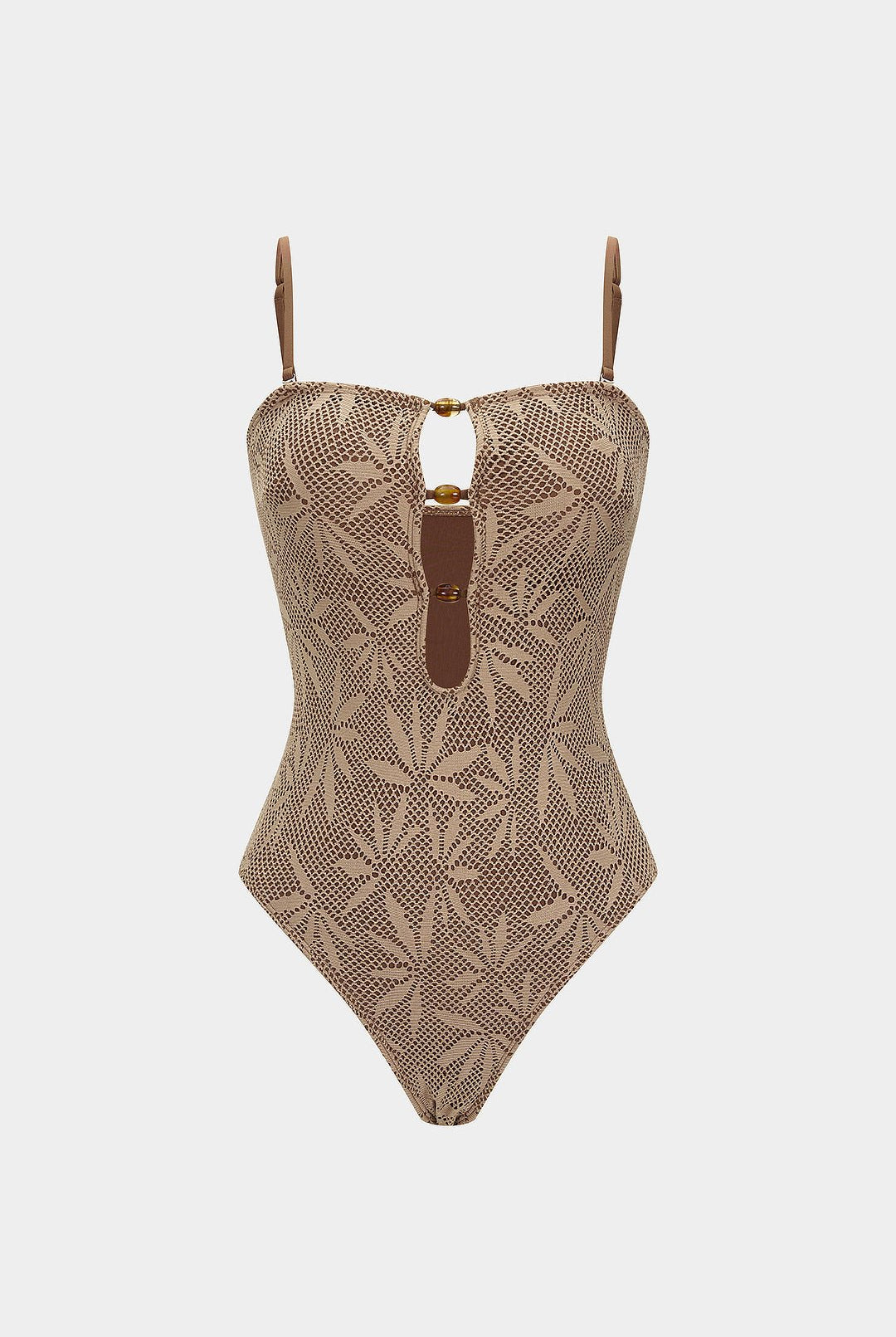 Bella One Piece Swimsuit | Textured Polyester Blend, Slim Fit 0