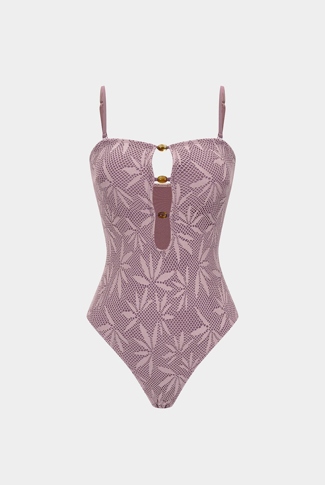 Bella One Piece Swimsuit | Textured Polyester Blend, Slim Fit 3