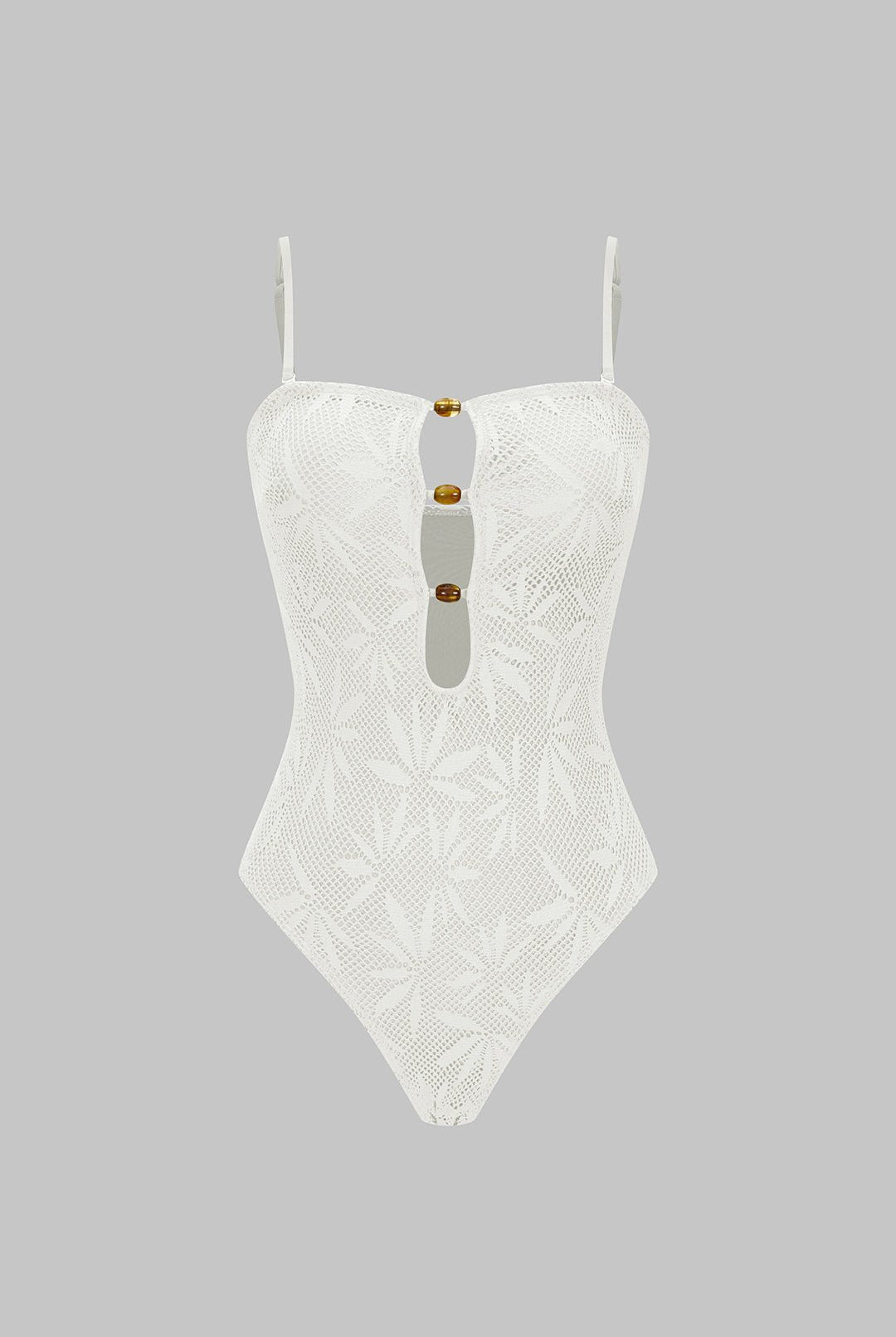 Bella One Piece Swimsuit | Textured Polyester Blend, Slim Fit 4