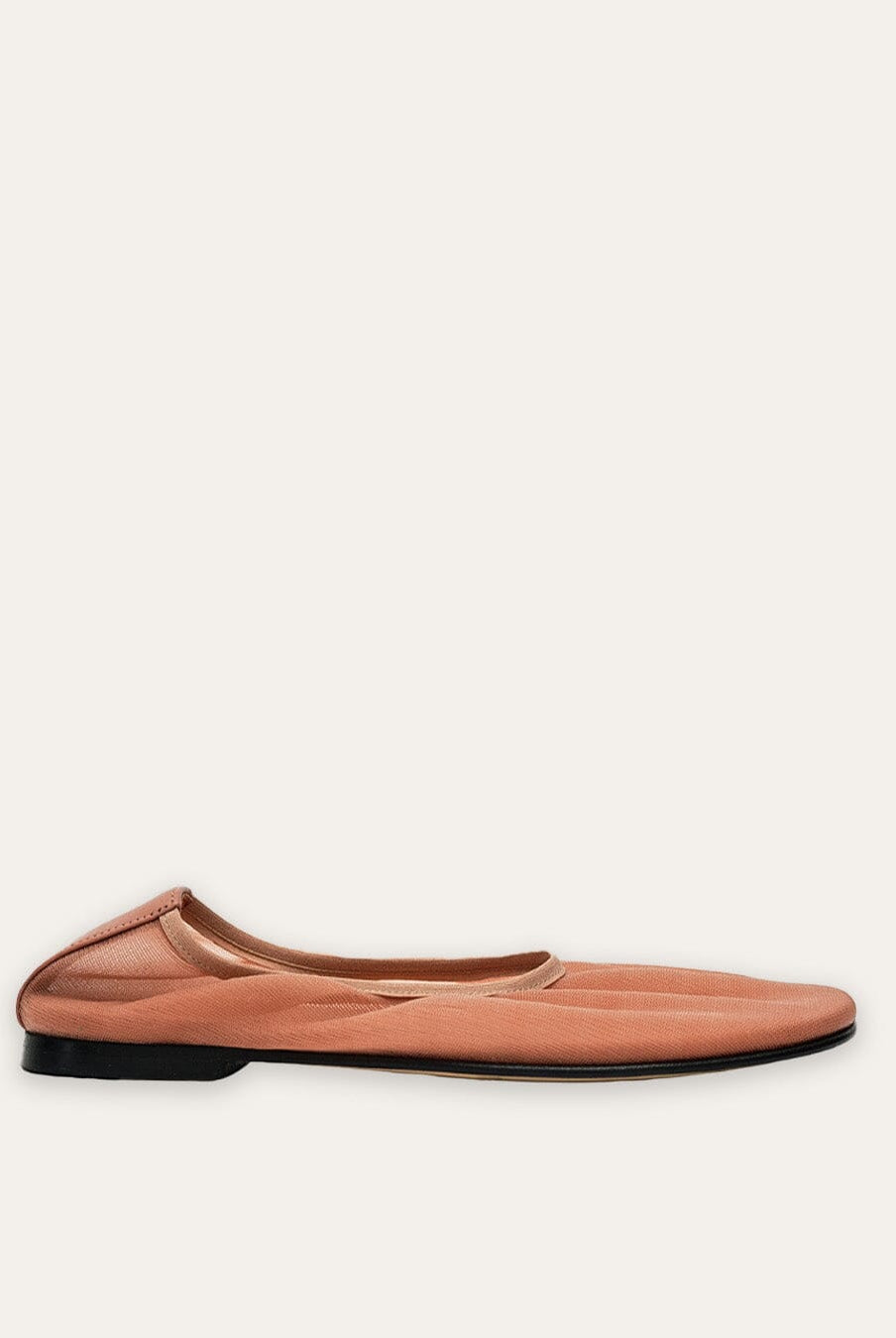Bella Scrunch Heels | Sheer Rose Mesh, Leather Insole 0