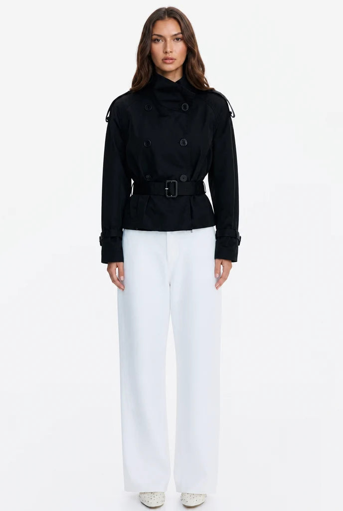 Belted Double-Breasted Trench Jacket 4