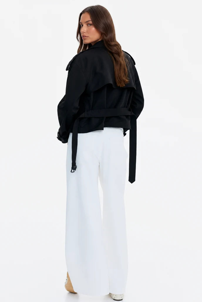 Belted Double-Breasted Trench Jacket 7