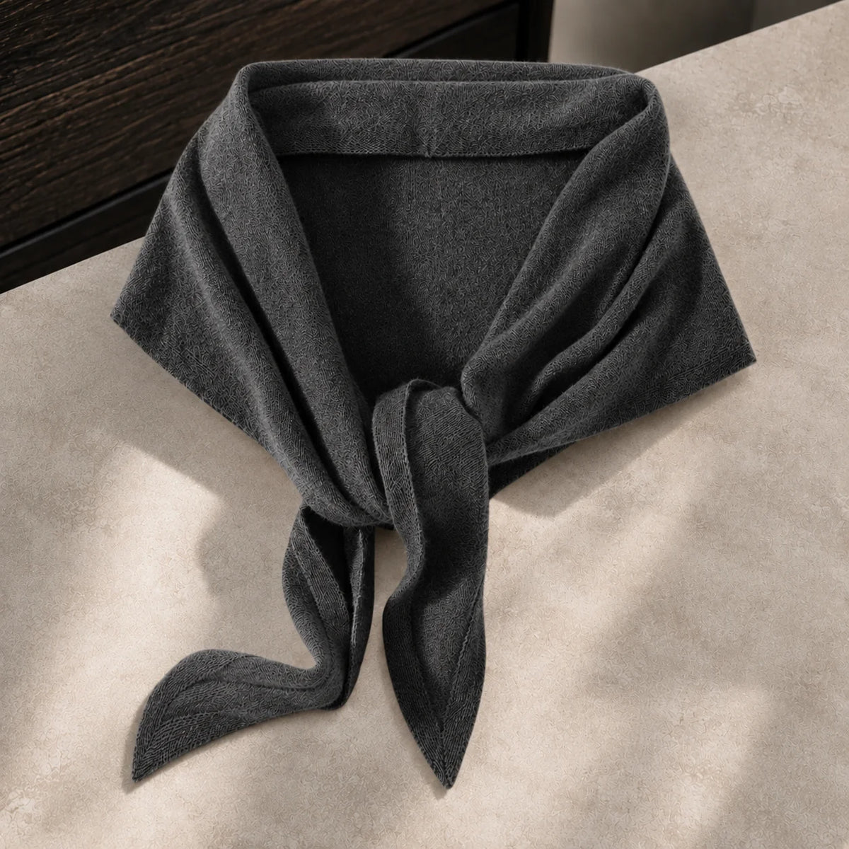 Bianca-Pearl Cashmere Wrap — Soft Brushed Knit Shawl 4