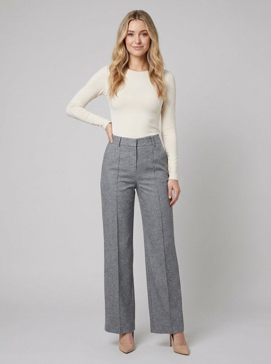 Blythe Wide Leg Trousers | High-Waisted, Relaxed Fit 0