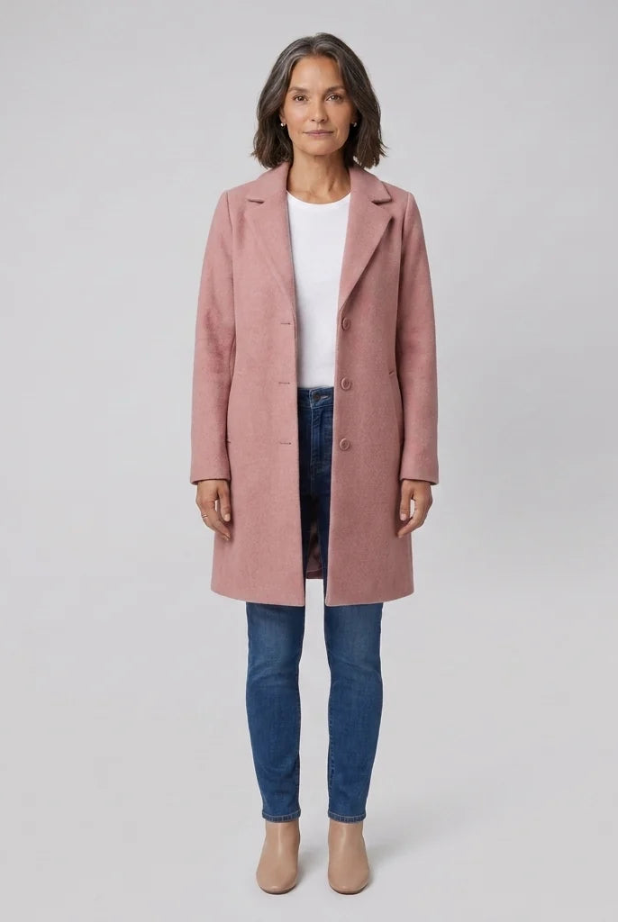 Blythe Women's Coat | Lightweight, Single-Breasted, Notch Lapel, Deep Pockets 0