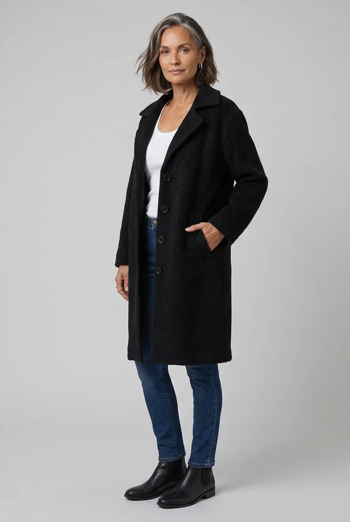 Blythe Women's Coat | Lightweight, Single-Breasted, Notch Lapel, Deep Pockets 2