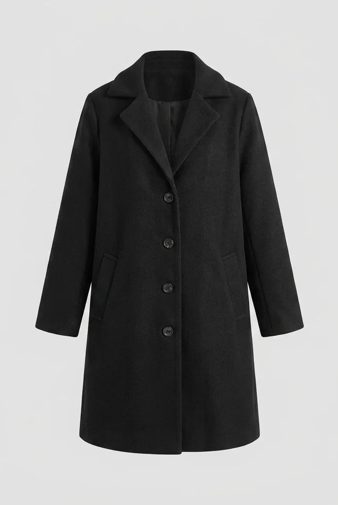 Blythe Women's Coat | Lightweight, Single-Breasted, Notch Lapel, Deep Pockets 4