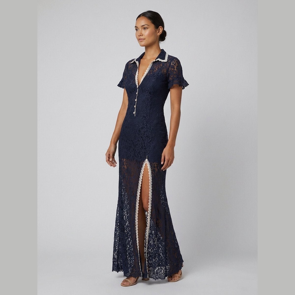 Bora Midi Dress | Vintage Boho Floral Lace, Lightweight Summer Dress 1