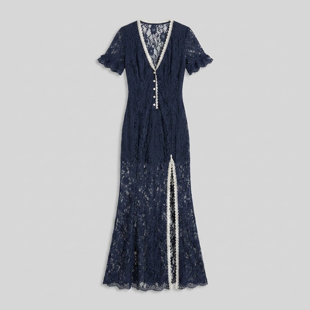 Bora Midi Dress | Vintage Boho Floral Lace, Lightweight Summer Dress 2