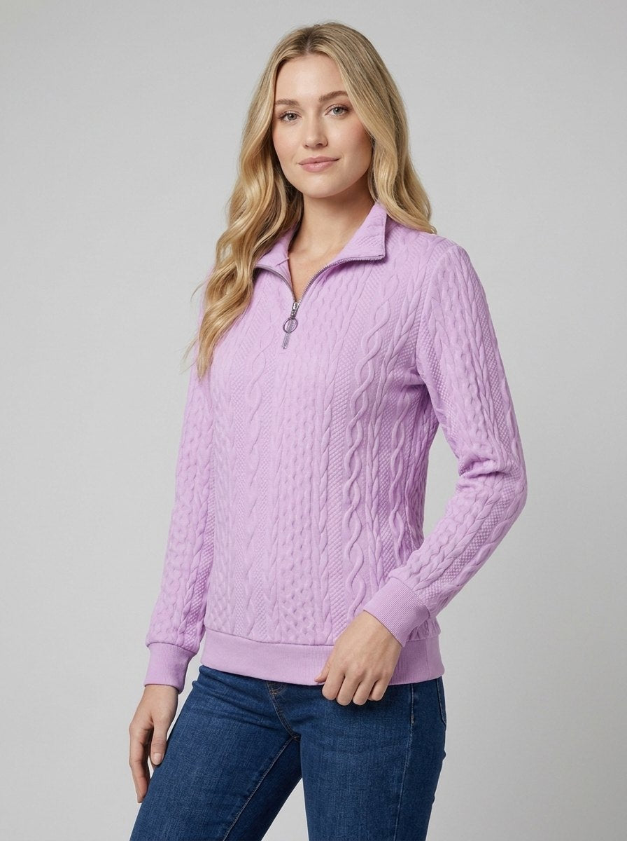 Celeste Knit Sweater | Soft Midweight Half-Zip, Versatile Layering Option 0