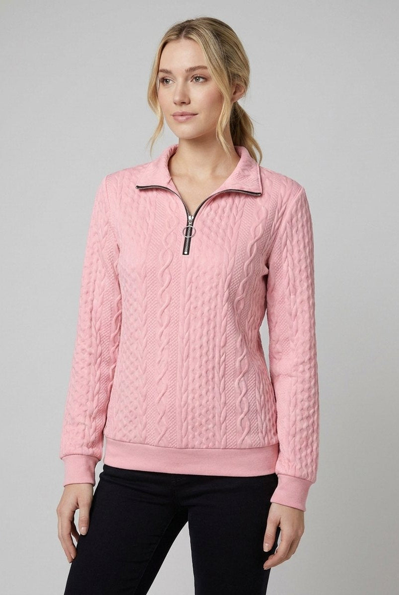 Celeste Knit Sweater | Soft Midweight Half-Zip, Versatile Layering Option 1