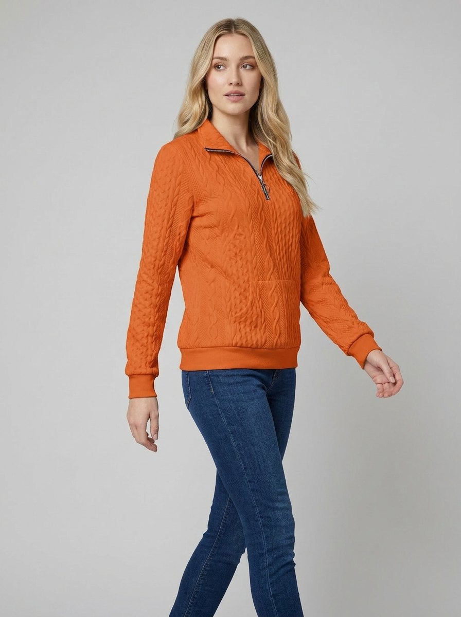 Celeste Knit Sweater | Soft Midweight Half-Zip, Versatile Layering Option 2