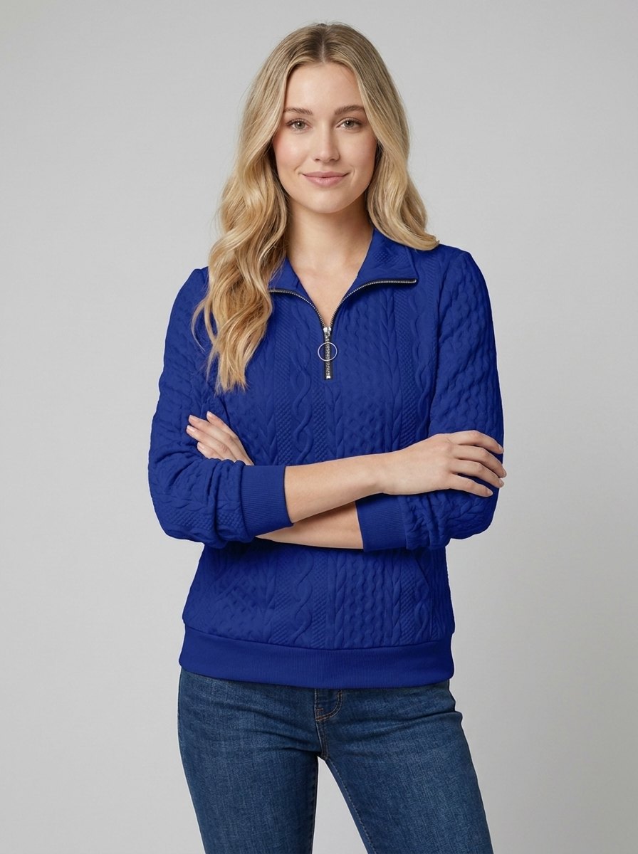 Celeste Knit Sweater | Soft Midweight Half-Zip, Versatile Layering Option 4