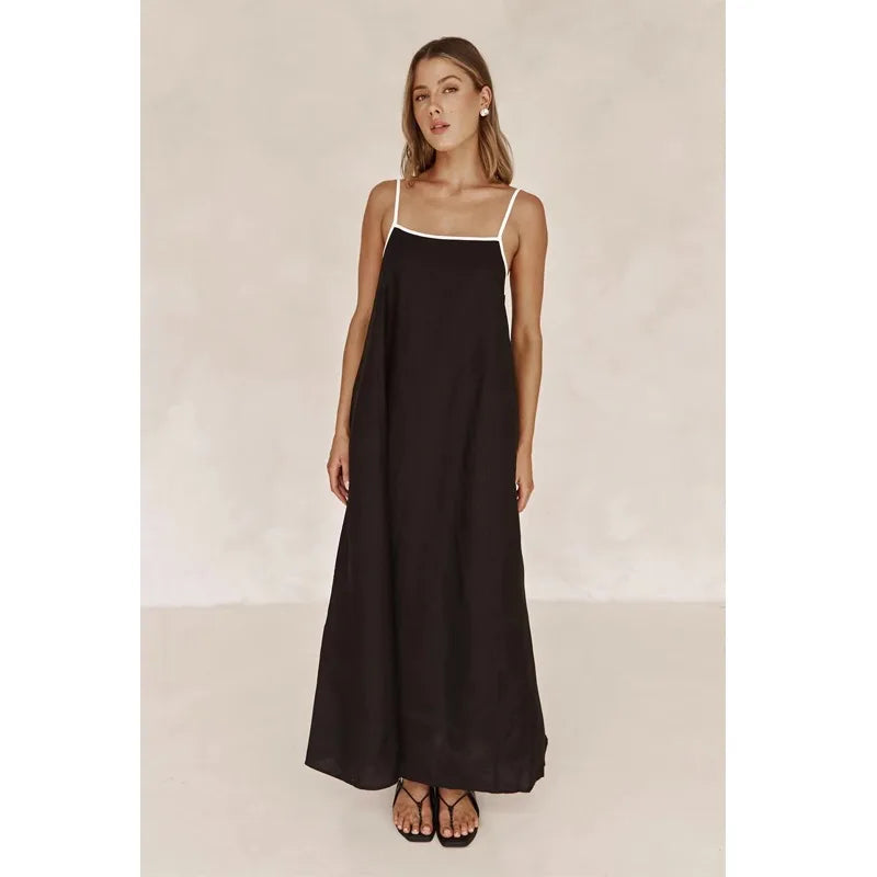 Celia Floral Maxi Dress | Cotton, Flowy Silhouette, White 3