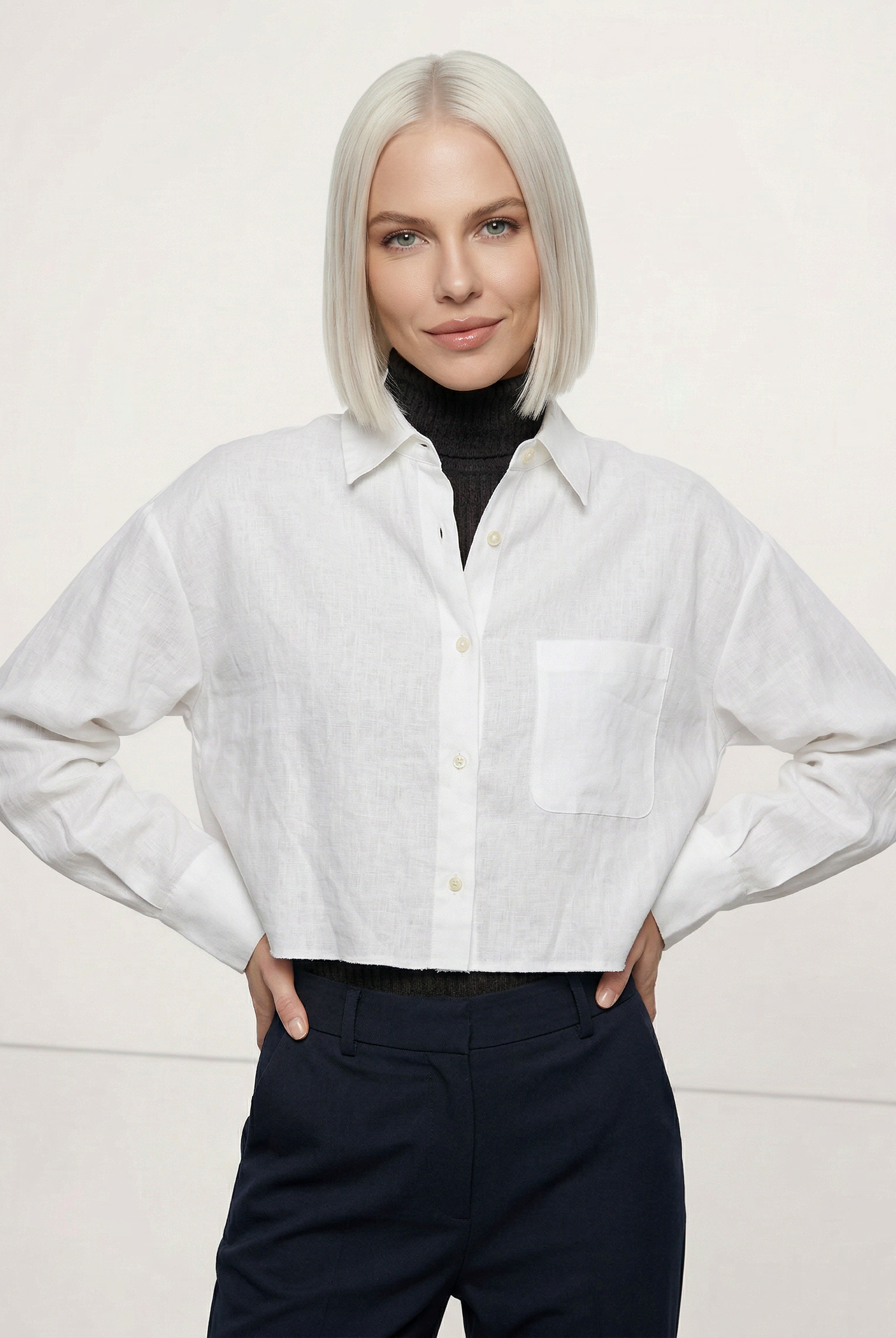 Cleo Women's Shirt | 100% Pure Linen, Oversized Fit 5