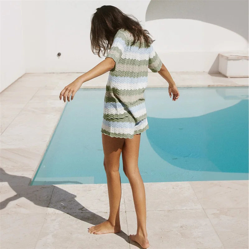 Cora Crochet Cover-Up Set | Lightweight, Open-Knit Design 2