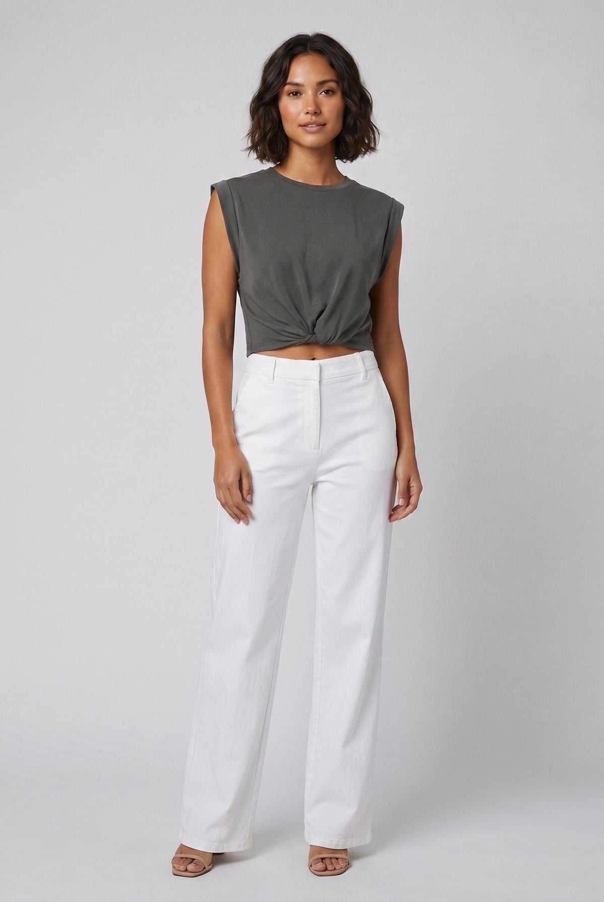 Cora Knotted T-Shirt | Cotton Blend, Regular Fit 1