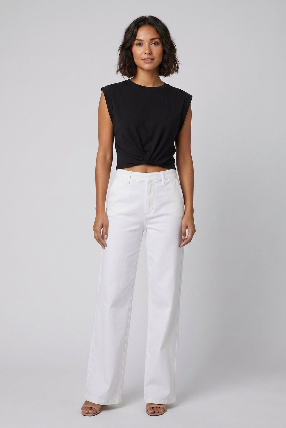 Cora Knotted T-Shirt | Cotton Blend, Regular Fit 2