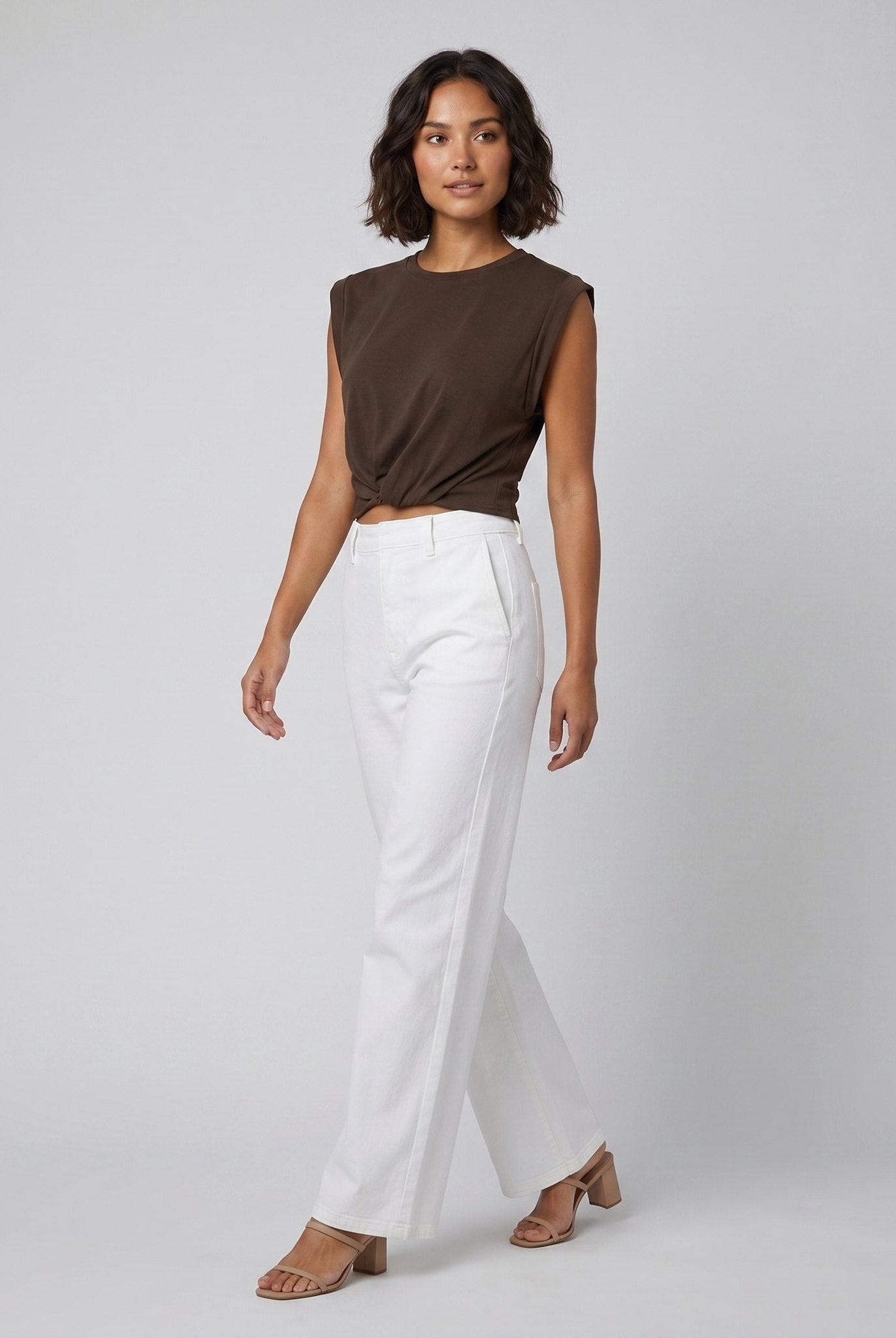 Cora Knotted T-Shirt | Cotton Blend, Regular Fit 3