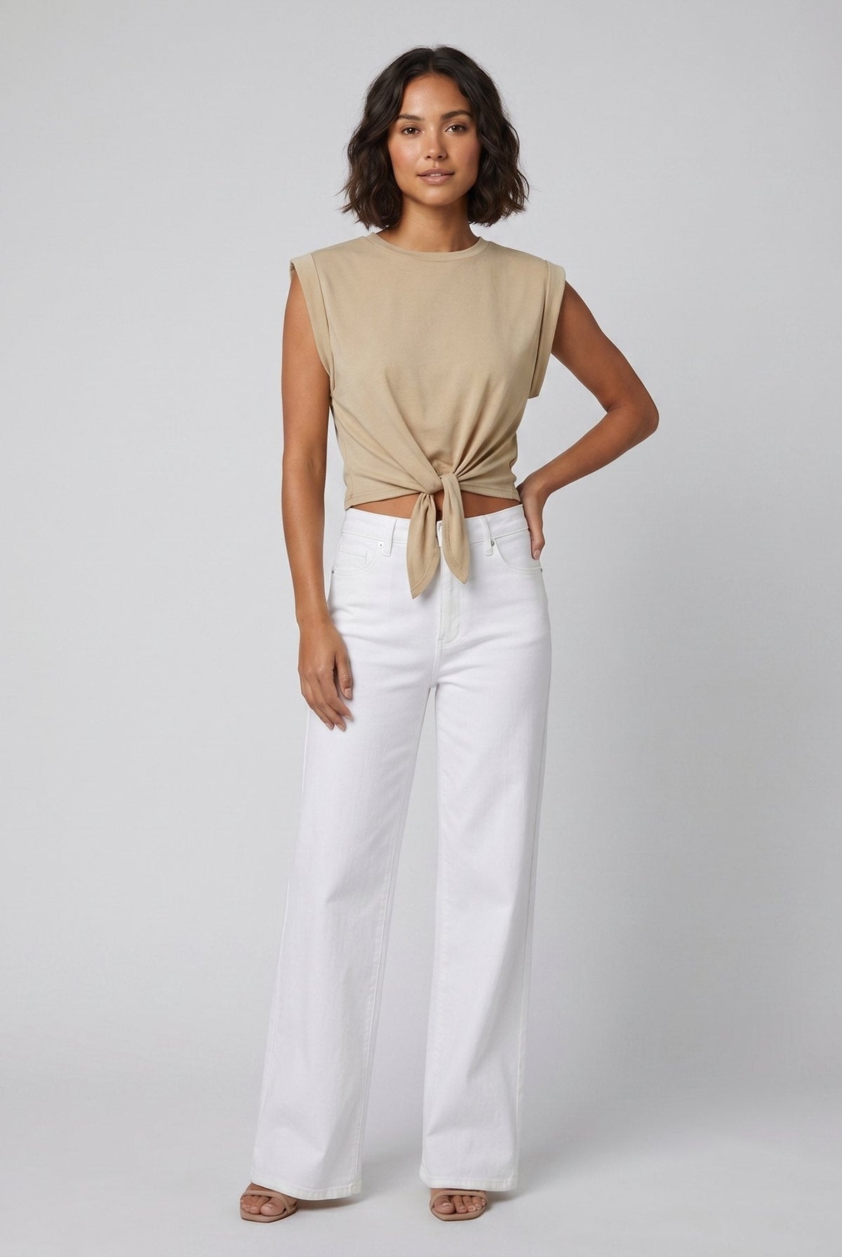 Cora Knotted T-Shirt | Cotton Blend, Regular Fit 4