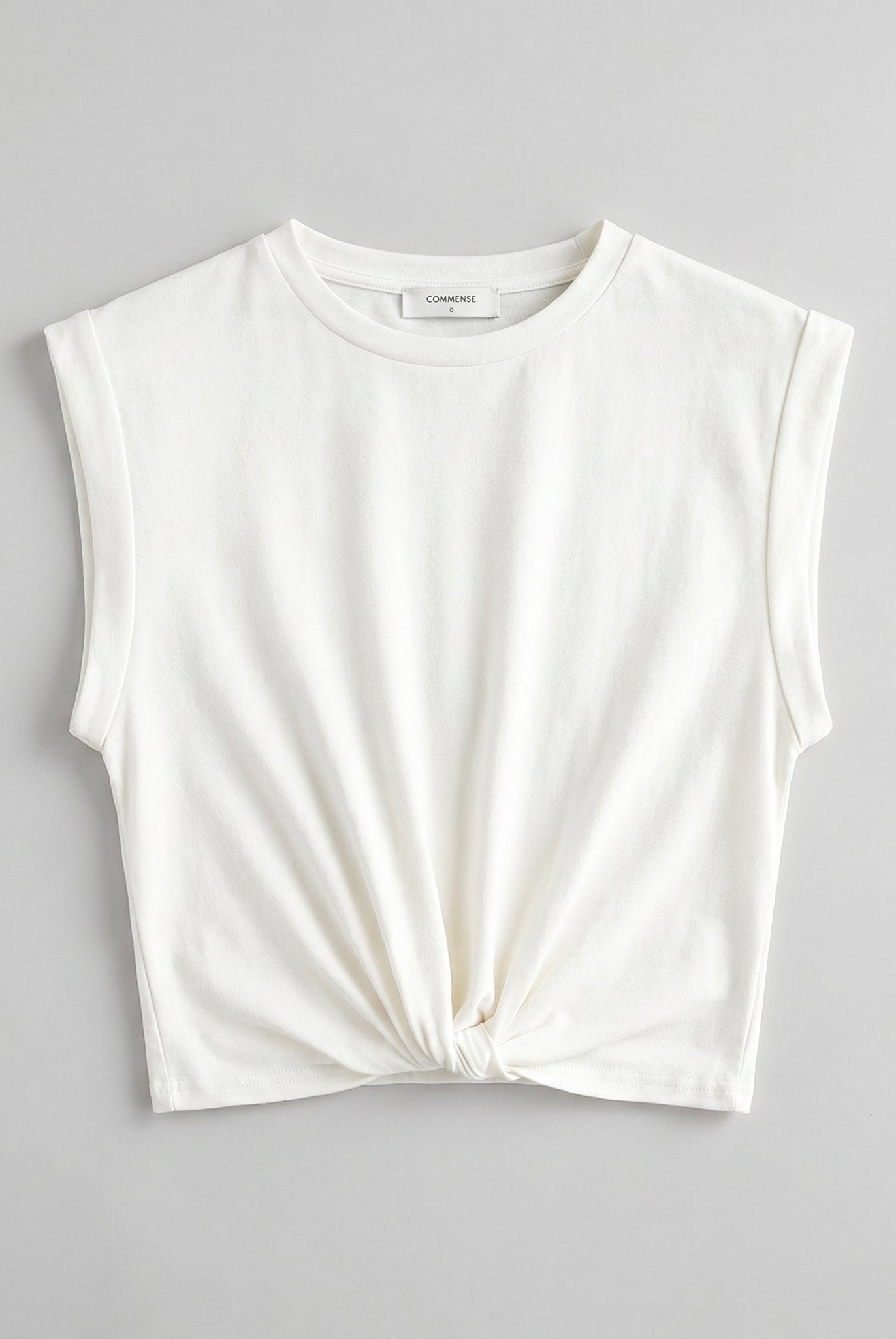 Cora Knotted T-Shirt | Cotton Blend, Regular Fit 5