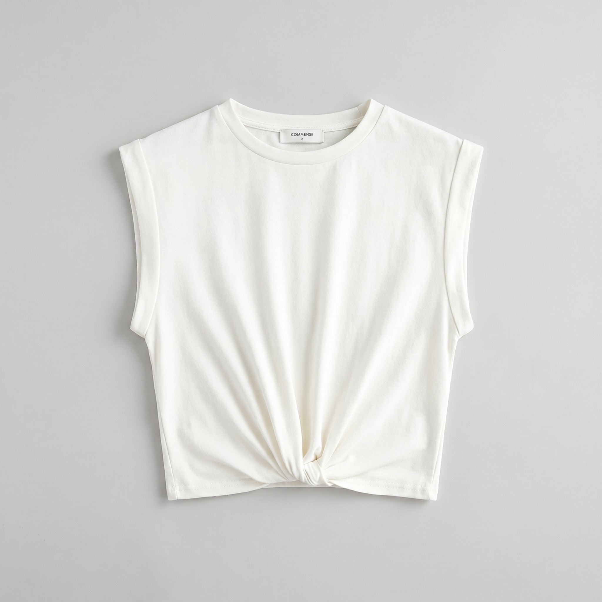 Cora Knotted T-Shirt | Cotton Blend, Regular Fit 5