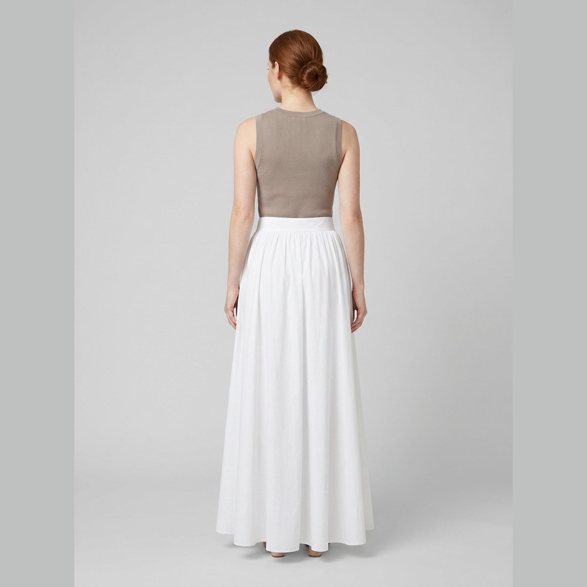 Cora Maxi Skirt | 100% Cotton, High Waist, Long Length 3