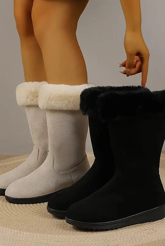 Cora Winter Boots Women | Wool-Blend Lined, Lightweight, Black or Beige 3