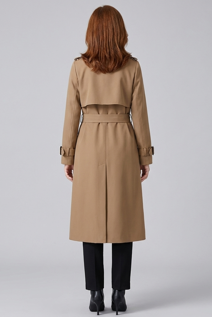 Dalia Maxi Trench Coat Women | Double Breasted, Belted, Relaxed Fit 3