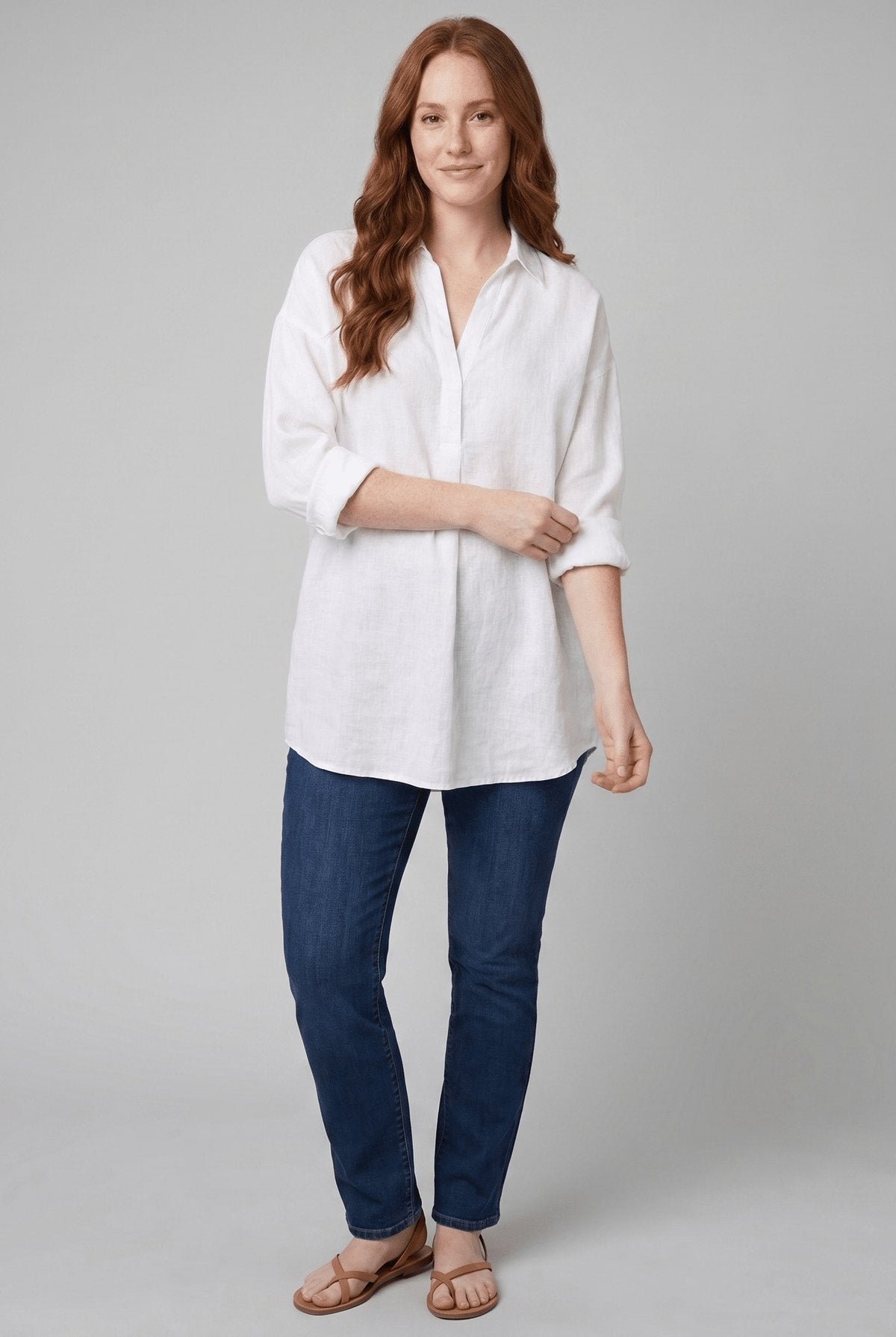 Dani Women's Blouse | Soft Cotton-Polyester Long Sleeve Top 1