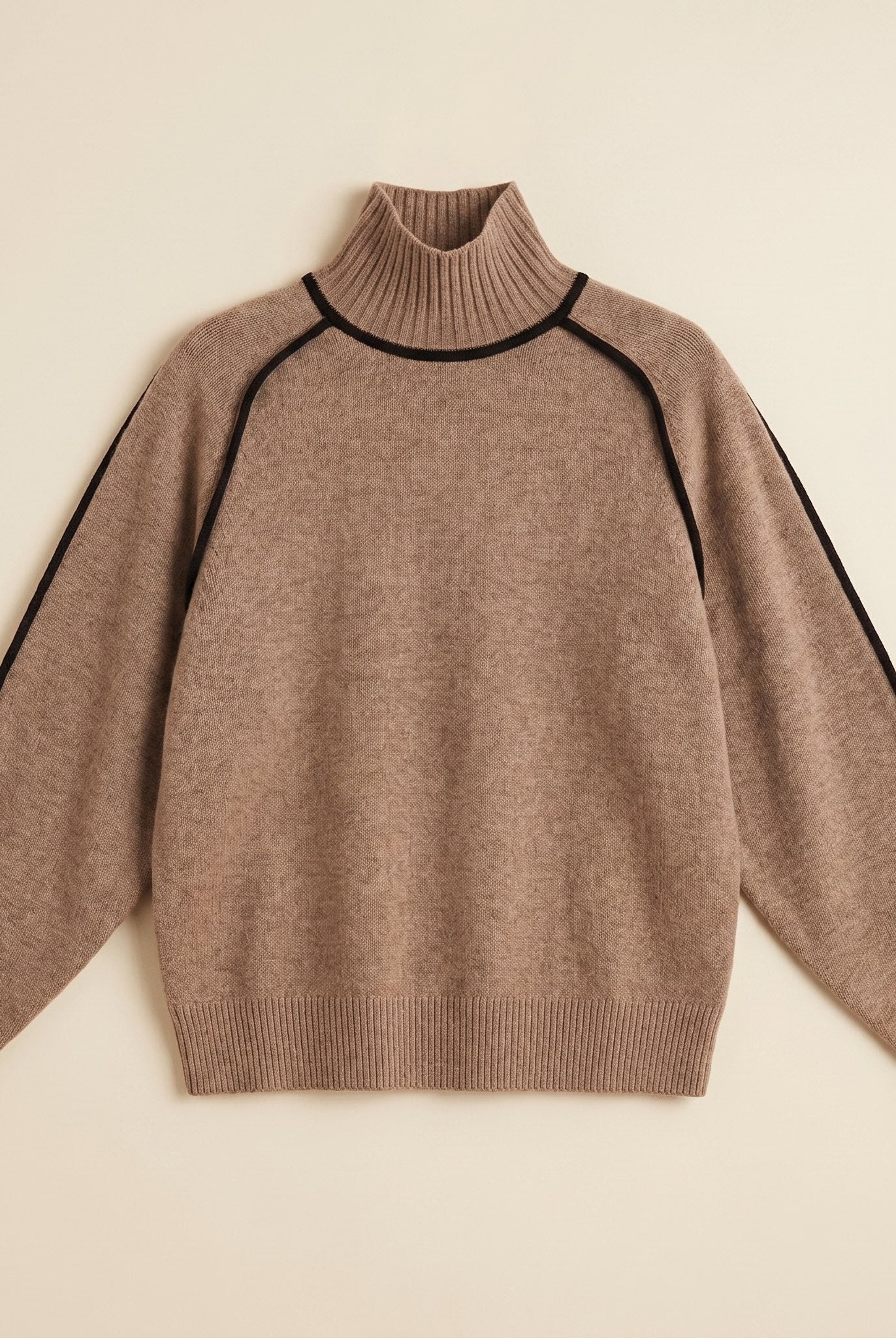 Dara Women's Sweater | Soft Knit, Striped Turtleneck 4