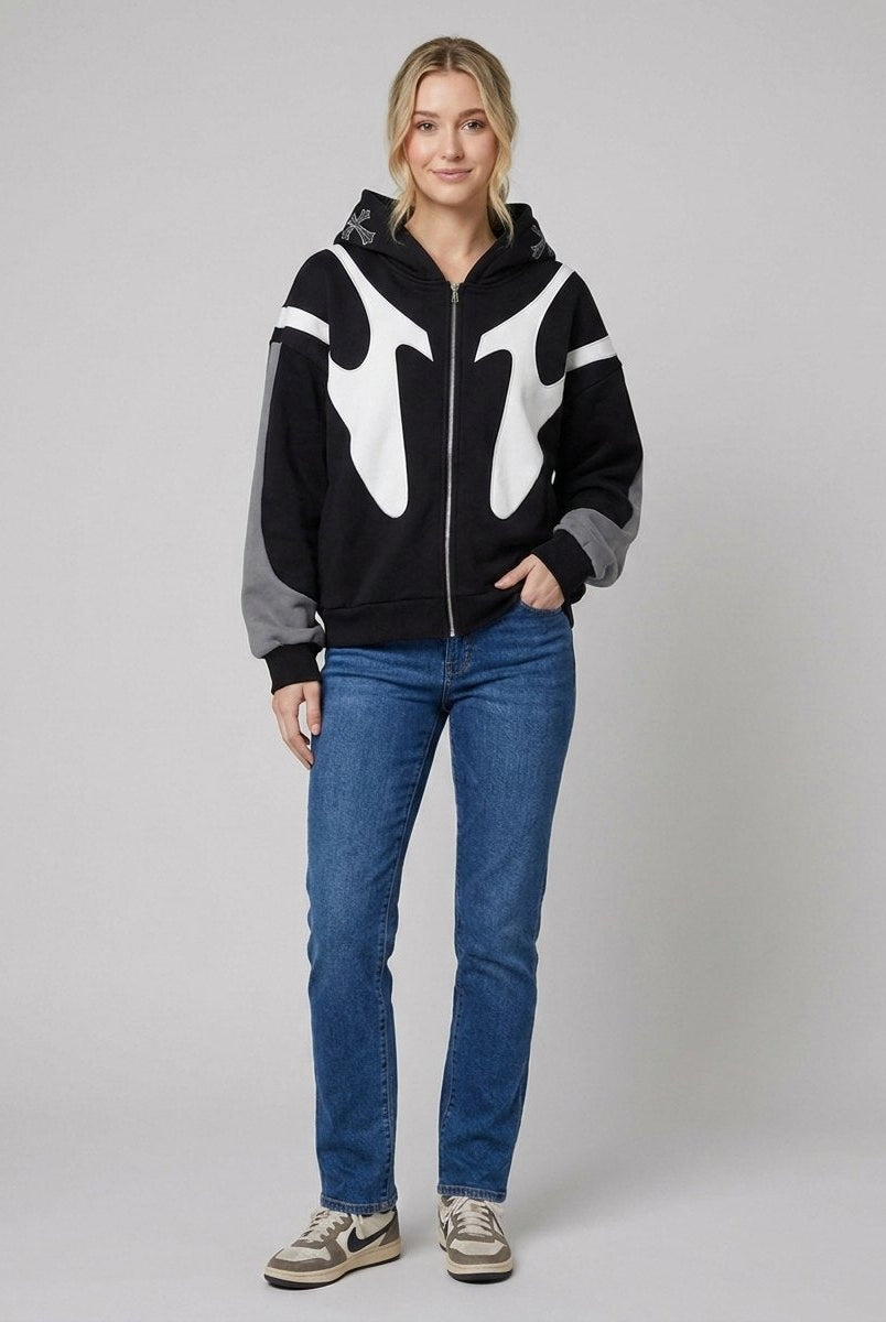 Daxen Hoodie | Retro Zip Design, High-Quality Fabric 1