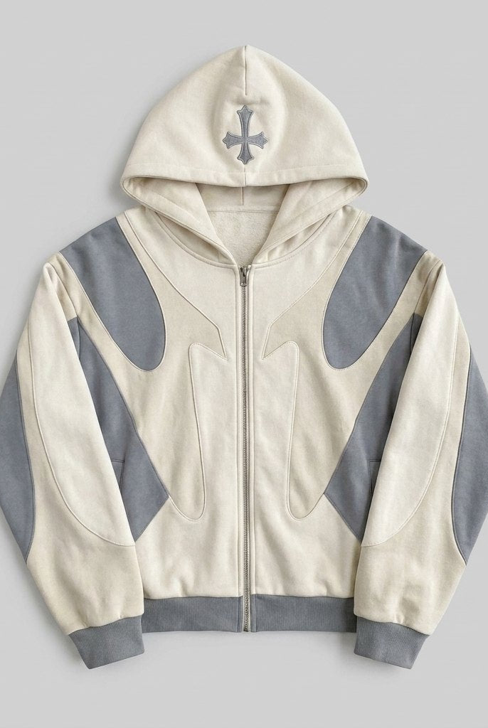 Daxen Hoodie | Retro Zip Design, High-Quality Fabric 4